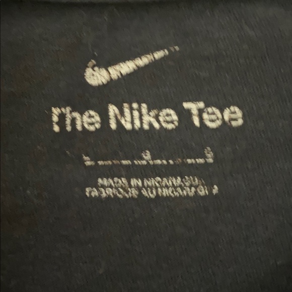 Nike Mens size large black short sleeve tee shirt with “Nike” print ¥ - Picture 2 of 16